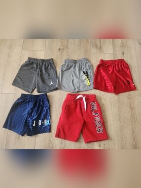 Lot of 5 Jordan Nike Tommy Hilfiger Boys Athletic Shorts Size 4T